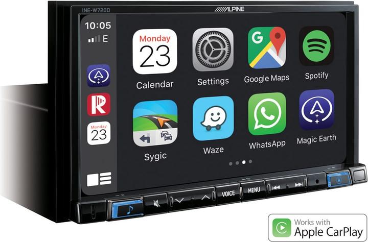 Actual product image Alpine INE-W720D (Android car, Apple Carplay)