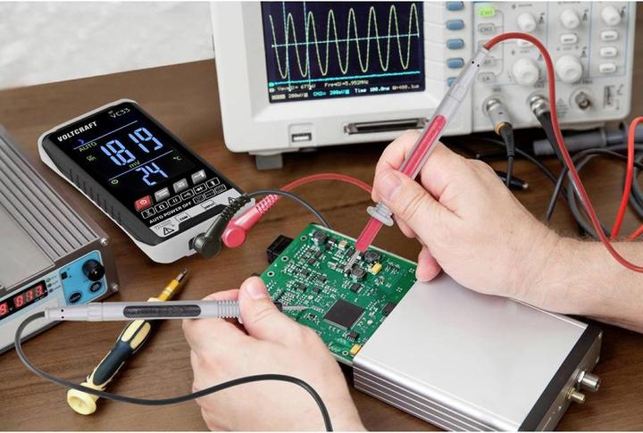 Actual product image Voltcraft VC33 Hand-held multimeter calibrated (ISO) digital Display (Counts): 5999 (CAT III 600V)