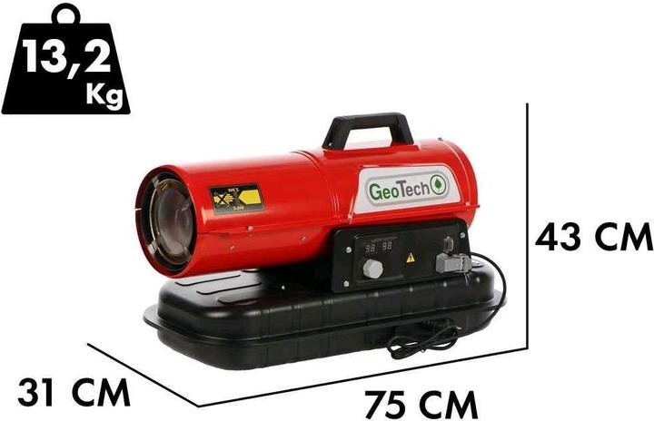 Immagine prodotto GeoTech DH 1000 Generatore d'aria calda diesel a combustione diretta (10000 W)