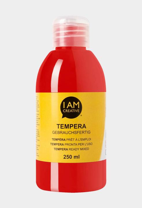 Immagine prodotto I Am Creative Tempera, pittura a tempera a base d'acqua, 250 ml (Rosso, 250 ml)