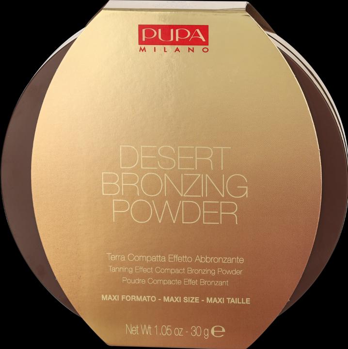 Actual product image Pupa Milano Pupa - Desert Bronzing Powder Bronzer 002 Honey Gold 30G (002 Honey Gold, Bronzer, 30 g)
