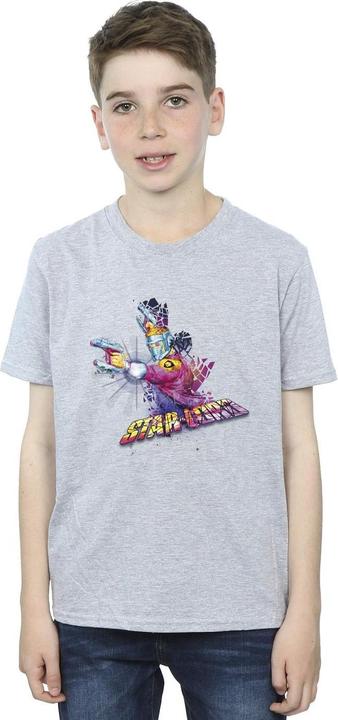 Actual product image Boys Guardians Of The Galaxy Abstract Star Lord T-Shirt (128)