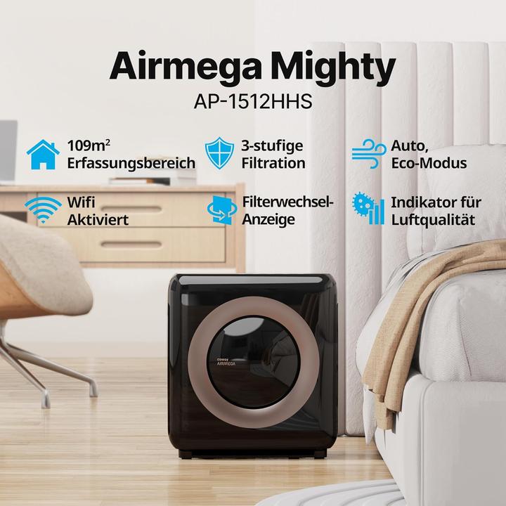 Image du produit Coway Airmega Mighty Luftreiniger mit Wi-Fi-Konnektivität (109 m²)