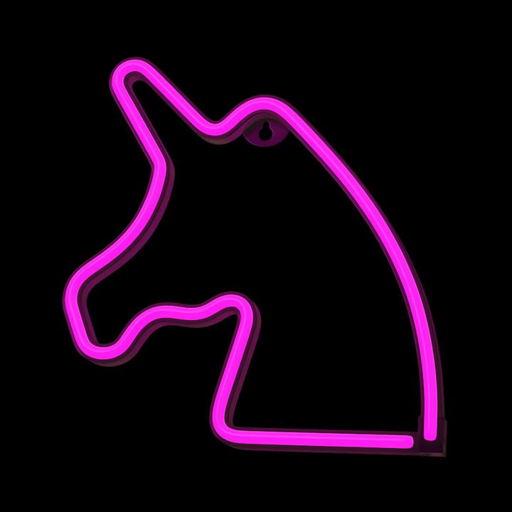 Produktbild Forever Light Neon LED Licht UNICORN rosa Fledermaus + USB FLNEO1 (2 cm)