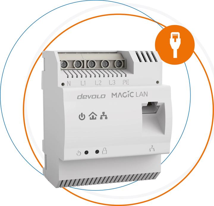 Actual product image Devolo Magic 2 LAN DINrail (2400 Mbit/s)