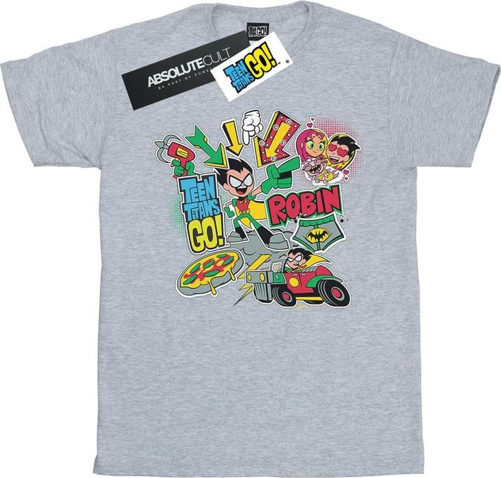 Immagine prodotto Teen Titans Go Robin Montage Maglietta Uomo (XXL)