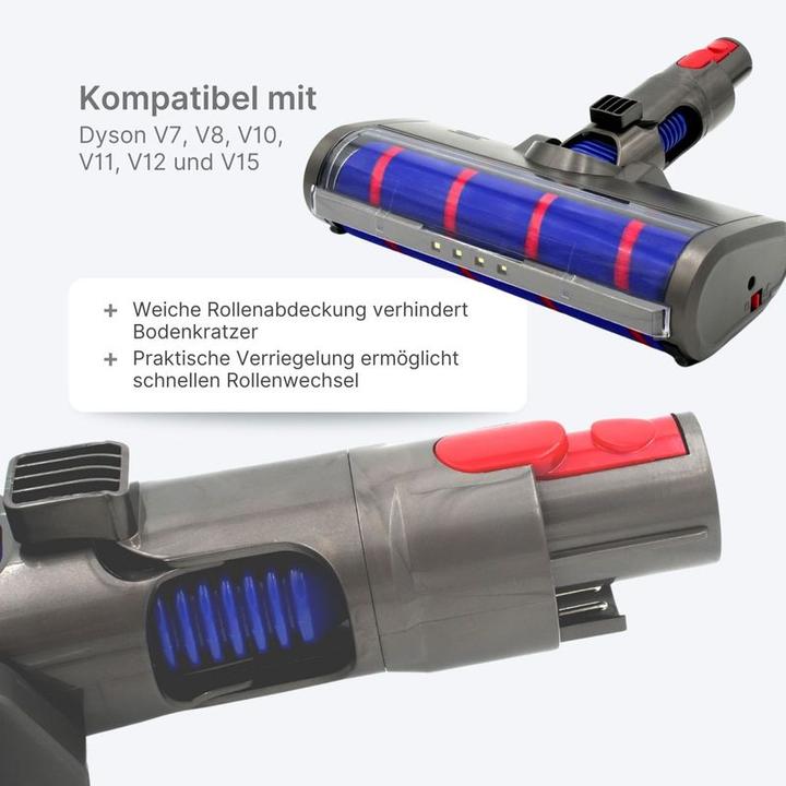 Immagine prodotto Hermex Bocchetta alternativa per pavimenti Dyson V7 V8 V10 V11 V12 V15 Spazzola per aspirapolvere