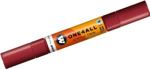 Actual product image Molotow Marqueur pour Maquettes - One4All Twin - Acrylique Bordeaux - 1,5/4mm - -086 - 15 cm (Burgundy, 4 mm, 1 x)