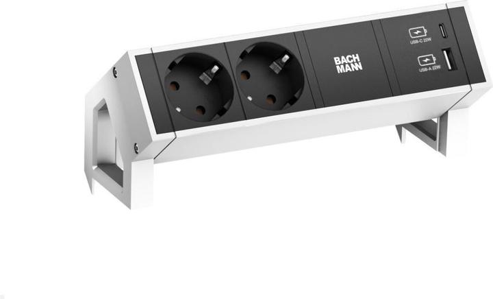 Image du produit Bachmann DESK2 2xCEE7/3 1xUSB A&C 22W (2 x, CEE 7/3, 0.20 m)