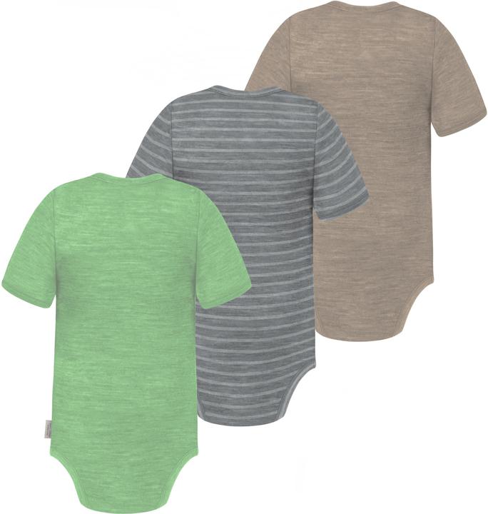 Immagine prodotto Normani Set di 3 body baby in merino a maniche corte "Tauranga" - 9295 (68)