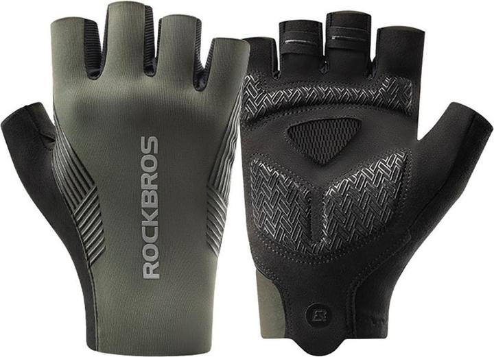 Produktbild Rockbros cycling gloves spring/summer/autumn, short fingers, size: XL - green (XL)