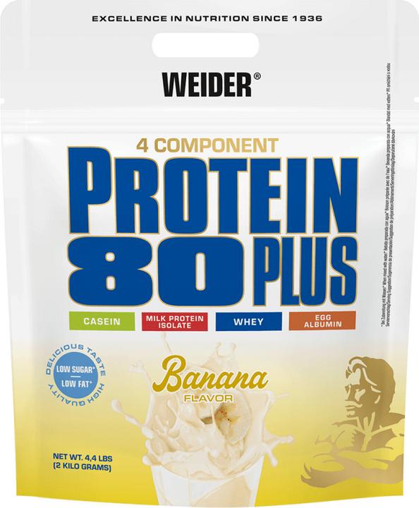 Actual product image Weider Protein 80 Plus (Banana, 1 pcs., 2000 g)