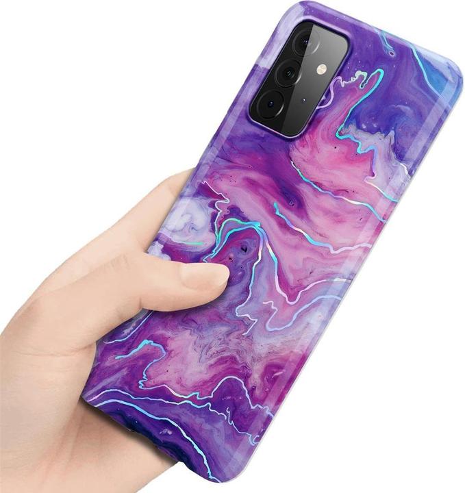 Actual product image Cadorabo IMD TPU Colorful Marble Cover (Samsung Galaxy A72)