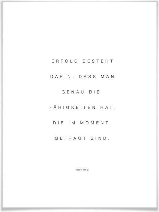 Produktbild Trenddeko Erfolg besteht darin… (50 x 60 cm)
