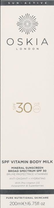 Produktbild Oskia Spf 30 Vitamin Body Milk - 200 Ml (Sonnencreme, SPF 30, 200 ml)