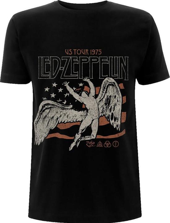 Actual product image Led Zeppelin US 1975 Tour Flag (XXL)