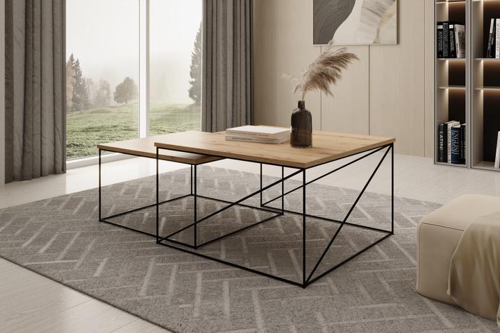 Productafbeelding ADRK Furniture Licco 2in1 salontafel (75 x 75 x 43 cm)