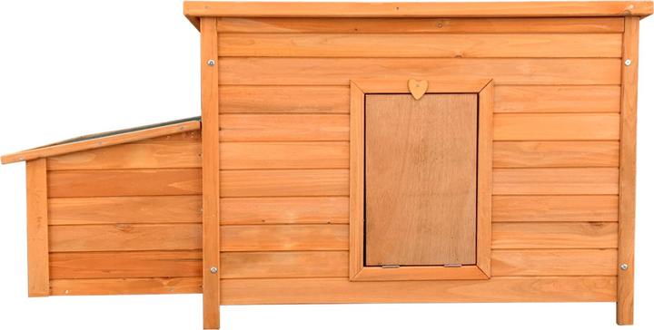 Produktbild Wiltec Hühnerstall 1360x740x700mm Hühnerhaus Holz Kotwanne Klappe Dach isoliert