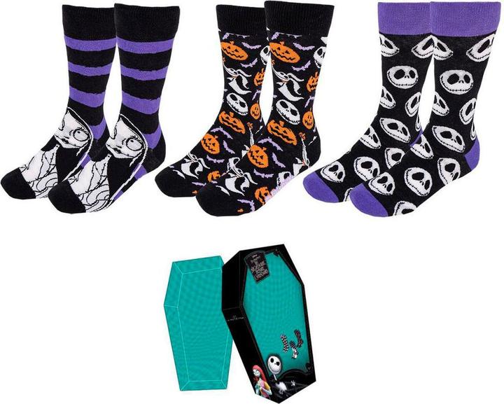 Actual product image Cerda L'Étrange Noël de monsieur Jack pack de 3 chaussettes Icons (pack of 3, 35 - 41)