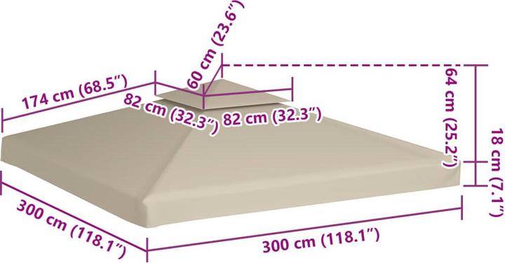 Immagine prodotto VidaXL Xerane (300 cm, 300 cm)