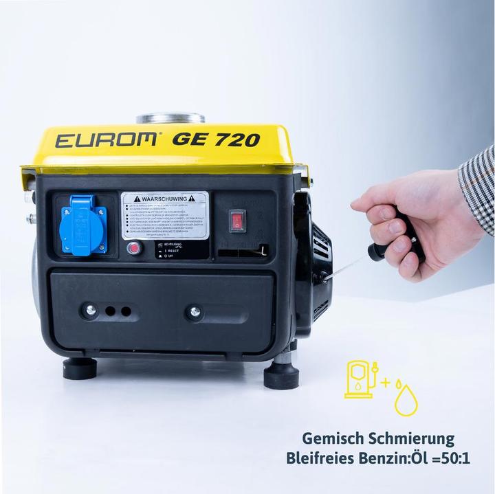 Image du produit Eurom Groupe électrogène GE720 (650 W, 4.20 l)