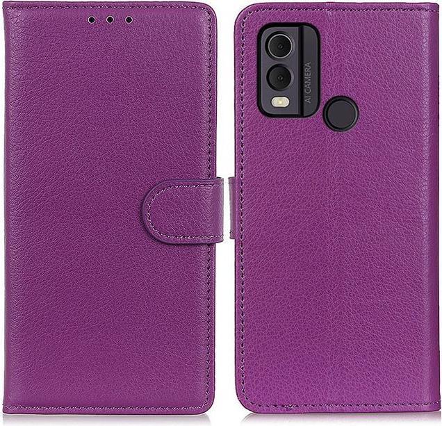 Actual product image MU Classic Litchi Leather Bookcover Series (Nokia C22)