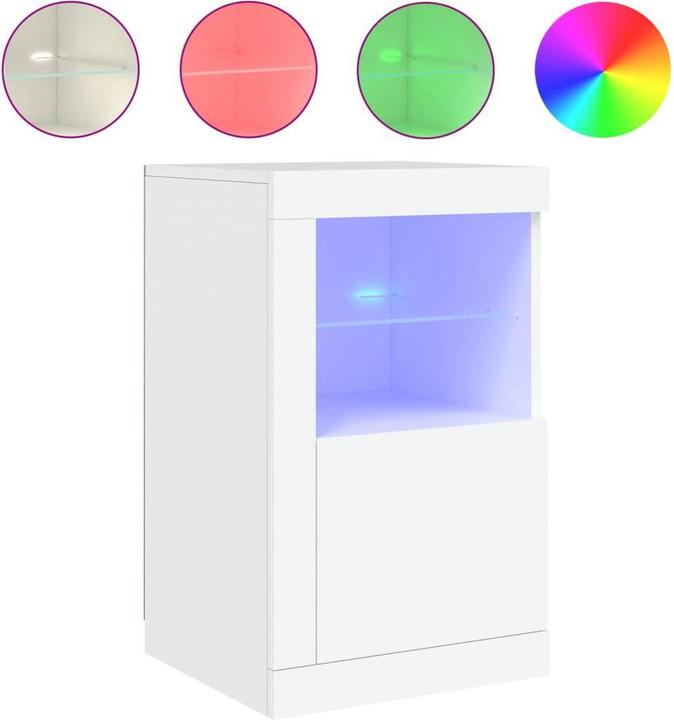 Immagine prodotto VidaXL Armadietto laterale con luci LED Bianco (41 x 37 x 67 cm)