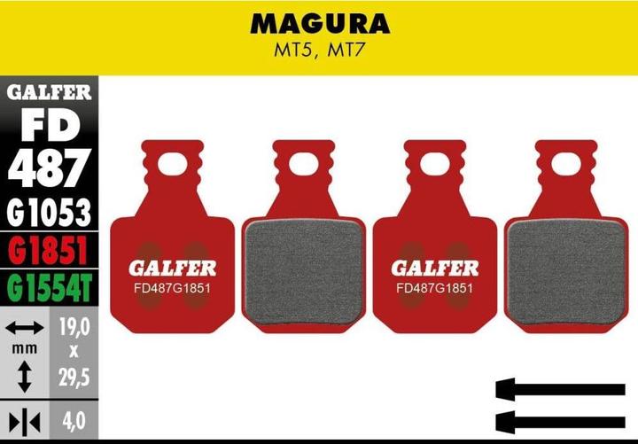 Produktbild Galfer Bike Advanced Bremsbeläge (Magura, Semi-Metallisch)