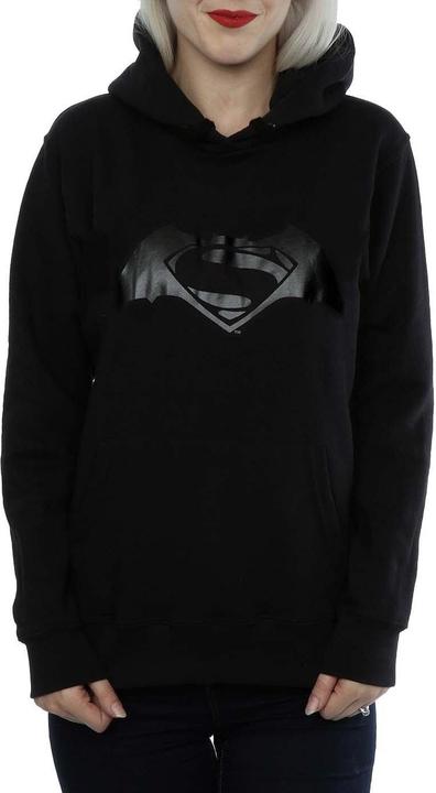 Actual product image Womens/Ladies Batman v Superman Logo Print Hoodie (L)