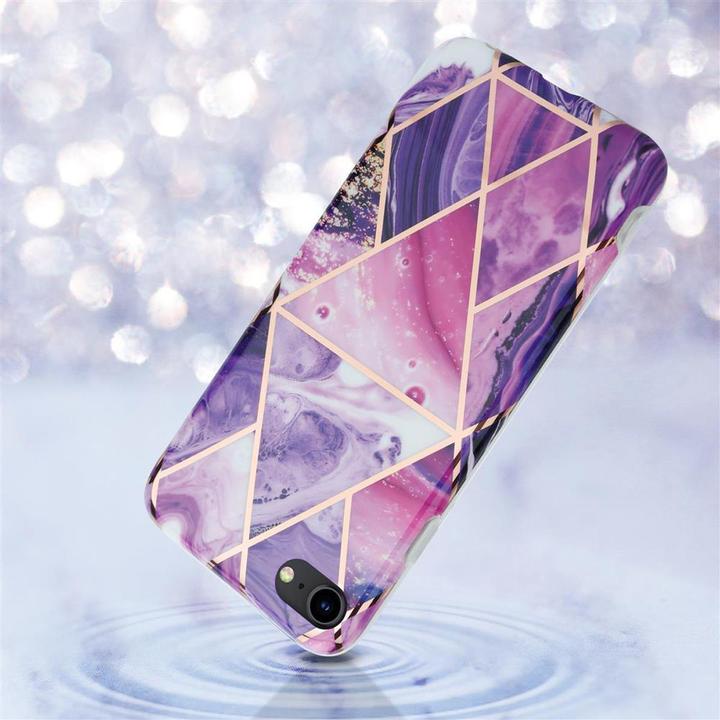 Actual product image Cadorabo IMD TPU Colorful Marble Cover (Apple iPhone 7, Apple iPhone SE (2nd Gen))
