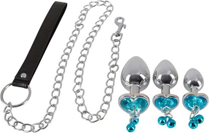 Actual product image You2Toys Butt Plug Set with a Leash