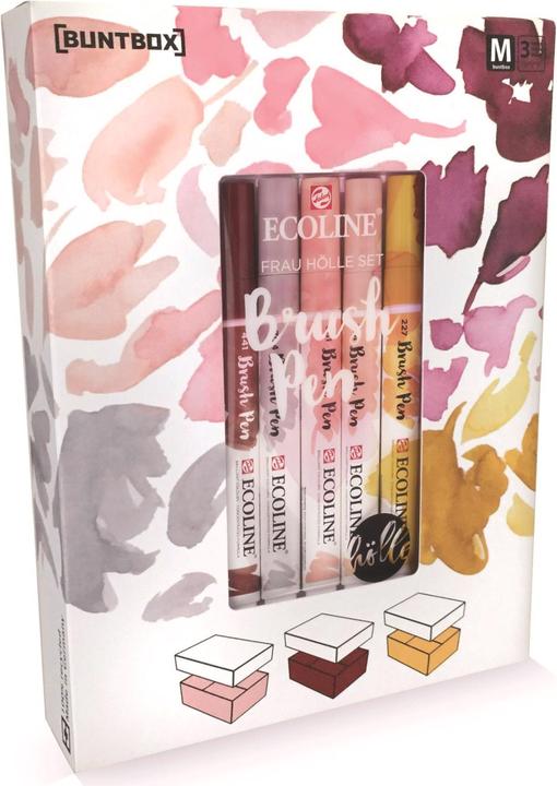 Produktbild Talens Brushpen Ecoline 5er Set Buntbox Frau Hölle (Mehrfarbig, 3 x)