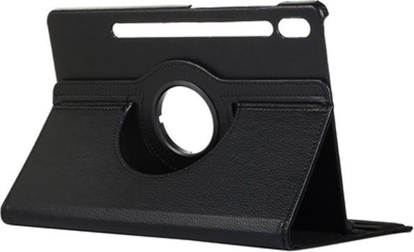 Actual product image Just in Case Pu-Leather Rotating 360 Book Cover Black Samsung Galaxy Tab S9+/S9 FE+/S10+ (Galaxy Tab S9+, Galaxy Tab S10+, Galaxy Tab S9 FE+)