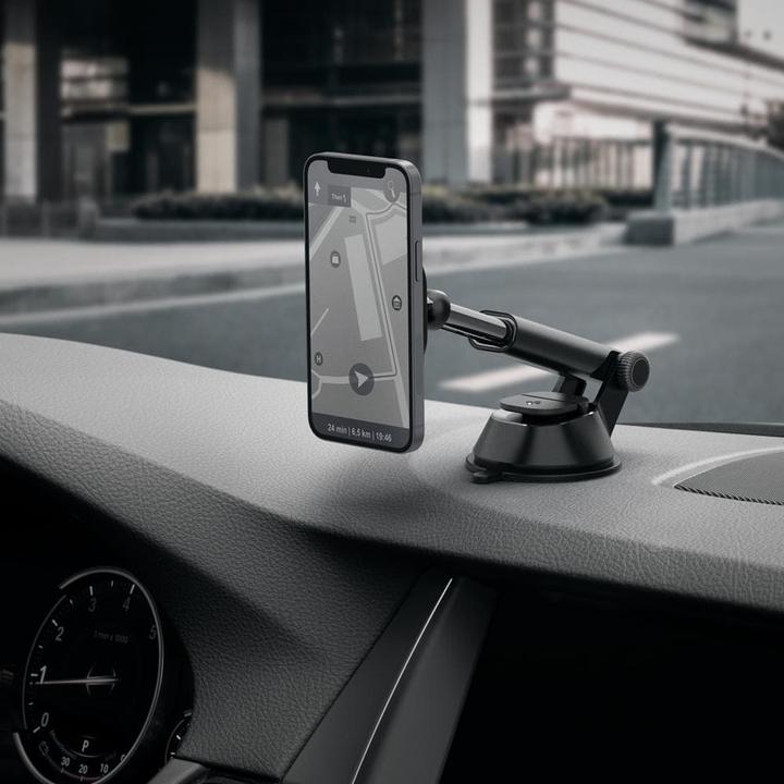 Actual product image Spigen Its35 Magnetic Magsafe Dashboard Car Mount Black