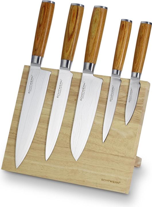 Image du produit Echtwerk Couteau damassé, manche clair, simple