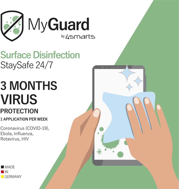 Produktbild 4smarts Displayreiniger MyGuard Surface Disinfection 24/7 12er Set