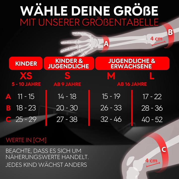 Image du produit Skatewiz 6-teiliges Skate Protektoren Set für Kinder & Jugendliche (S, Protège-poignets, Coudes, Genouillère, 6 pièces)