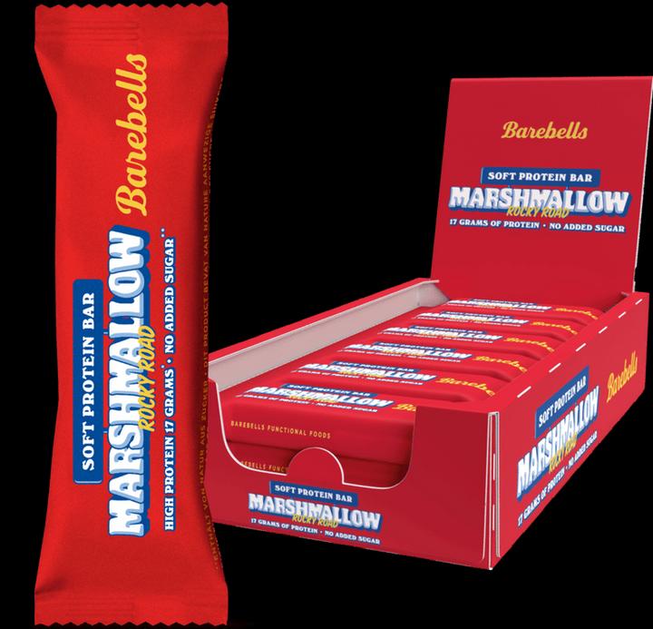 Immagine prodotto Barebells Barretta proteica Soft - Marshmallow Rocky Road Confezione da 12 barrette (Marshmallow Rocky Road, 12 pz., 660 g)
