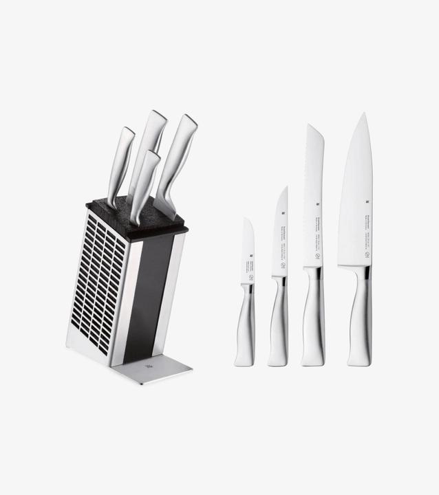Produktbild WMF Messerblock bestückt GRAND GOURMET Silberfarben
