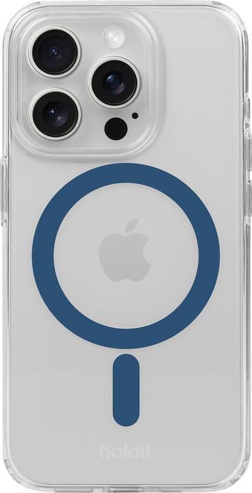 Holdit Handyhülle MagSafe Denim Blau/Transparent (Apple iPhone 15 Pro Max)