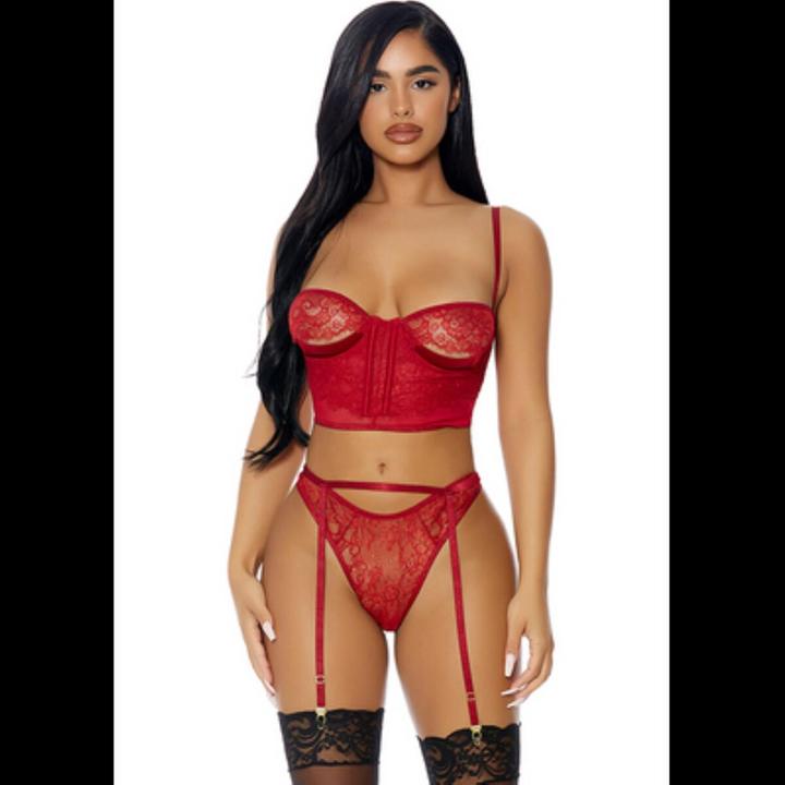Image du produit Forplay Peek Inside Lingerie Set - S (M)