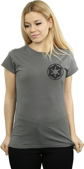 Produktbild Star Wars The Mandalorian Galactic Empire Insignia Breast Print TShirt (M)