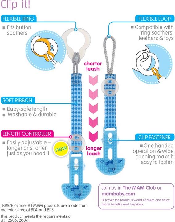 Actual product image MAM Clip it (1 x, from birth)
