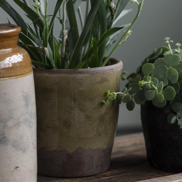 Image du produit Ib Laursen Céramique Pot Craquelé Vert M
