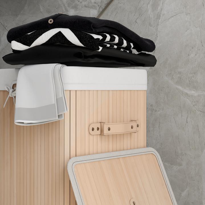 Immagine prodotto Homcom Cesto per il bucato con 2 maniglie (72 l)