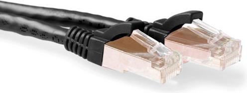 Immagine prodotto Cavo patch SFTP CAT6A snagless nero da 10 metri con connettori RJ45. Cat6a s/ftp snagless bk 10,00m (U/UTP, CAT6a, 10 m)