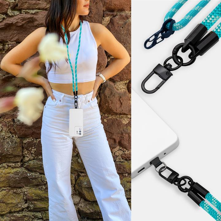 Actual product image Cadorabo Chain case for Samsung Galaxy J3 2017 US Version necklace cover adjustable