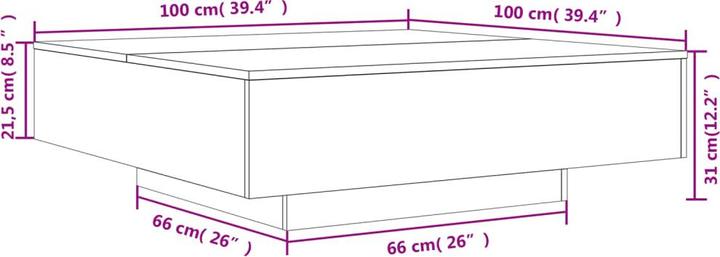 Immagine prodotto VidaXL Estella (100 x 100 x 31 cm)