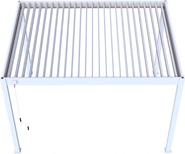 Actual product image Weide Pergola Deluxe Plus with slatted roof 3.6x4m White (400 cm, 360 cm)