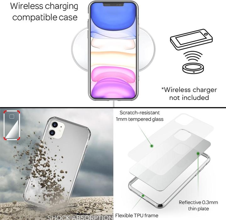 Produktbild Nalia Spiegel Hartglas Hülle (Apple iPhone 11)